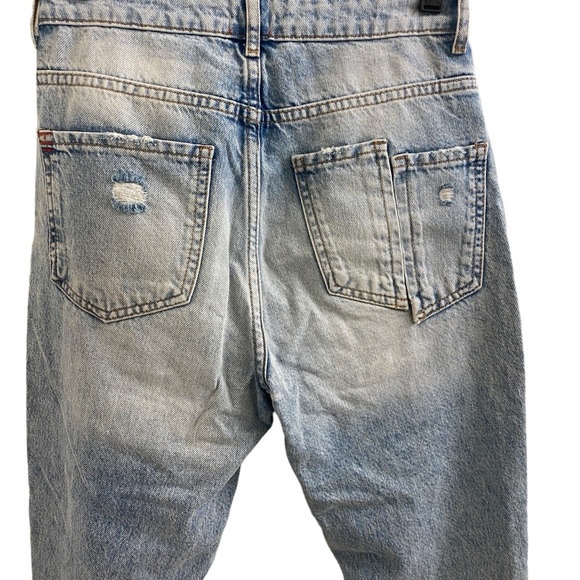 BDG Denim Distressed High Rise Raw Hem Jeans Sz 25 - Picture 5 of 11